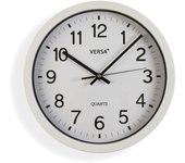 Reloj de pared versa blanco plástico cuarzo 4,3 x 30 x 30 cm