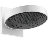 Hansgrohe rainfinity powderrain douche de tête 250 3jet avec bras de douche 10 30° pivotant vertical ø25cm ecosmart blanc mat