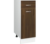 Mueble de almacenaje | armario bajo cocina madera de ingeniería marrón 30x46x81,5 cm cfw304943