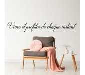 Vinilo adhesivo decorativo - cita vivir y disfrutar de cada instante