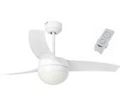 Bastilipo - cancún blanco - ventilador de techo led con mando a distancia [clase de eficiencia energética a]