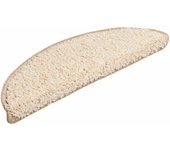 Alfombrilla escalera 30 uds | alfombras de escalera | tapetes de escalera color crema 56x17x3 cm cfw772149