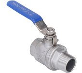 Válvula de bola con rosca macho hembra de 3/4 pulg., de acero inoxidable, con buen sellado, npt, para agua, petróleo y gas