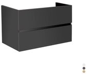 Base suspendida city con 2 cajones madera anudada 90 cm