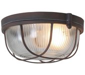 Mexlite - plafón - lisanne - marrón - vidrio metal - ø 17cm - e27 - 1342b