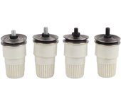 Conjunto de tensión de hilo de 4 piezas para máquina de coser overlock - metal duradero, t