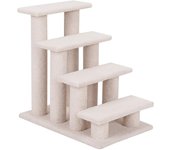 Costway rascador para gatos árbol juguete cama escalador cat scratch (beige)