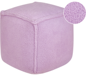 Beliani puf alipur bouclé violeta 40 cm 40 cm 40 cm