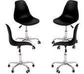 Pack 4 sillas dicron - negro
