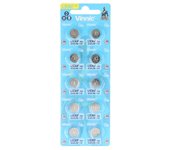 Alkaline battery vinnic g9 / lr936 / ag9 10 pcs.