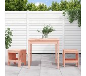 Mesa y sillas de jardín 3 piezas | conjunto de comedor | conjunto de descanso madera maciza douglas cfw635246