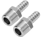 Conector de rosca macho bspt de 2 piezas de 1/2 pulg., conector de acoplamiento rápido de unión de púas (bspt1/2-12 mm)