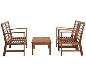 Juego de muebles de jardín 4 piezas | conjunto de comedor | conjunto de descanso madera maciza de acacia cfw460414