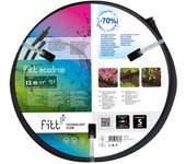 Fitt ecodrop 1/2 (12,5mm) 15m kit manguera microporosa para riego enterrado, en superficie, localizado por gota. con reductor, conexión y tapón