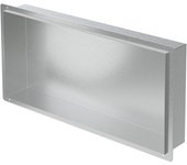 Nicho de ducha 60x30 cm acero inoxidable plateado marco oculto nicho de pared estante de ducha luxebath