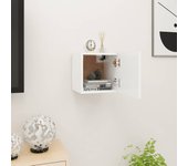 Maison exclusive - mueble para tv de pared blanco 30,5x30x30 cm