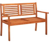 Banco de jardín muebles de exterior para terraza terraza de 2 plazas 120 x 60 x 89 cm madera maciza de eucalipto 02_0011279