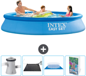 Paquete de piscina - intex - alrededor - 305x305x61 cm + accesorios cb126