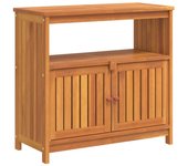 Mesa consola de jardín 80x35x75 cm madera maciza de acacia