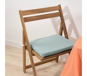 Cojín para asiento acolchado modelo maglia liso agua 40x40x5 cm
