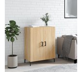 Aparador | aparador de comedor | armario de cocina de madera de ingeniería roble sonoma 69,5x34x90 cm cfw20546