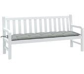 Cojín exterior | cojín para banco de jardín tela gris claro melange 180x50x7 cm cfw64057