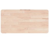 Encimera de ba?o madera maciza sin tratar 80x40x1,5 cm