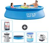 Paquete de piscina - intex - alrededor - 305x305x76 cm + accesorios a924