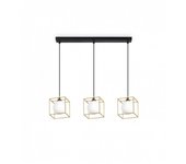 Hormiga de latón colgante con marco de alambre de cubo triple decorativo, g9