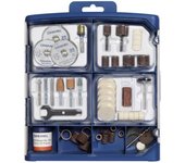 Juego de 100 accesorios dremel sc723 para herramientas multifunción cortar, lijar, grabar, esmerilar, limpiar, esculpir y pulir