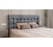 Cabecero cama canada deluxe largo tapizado tejido antimanchas gris marengo 105*125