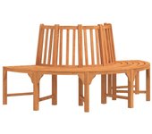 Banco de jardín muebles de exterior terraza semicircular torre de árbol ø208cm madera maciza eucalipto 02_0011821