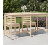 Vidaxl mesa de jardín madera maciza de pino 203,5x90x110 cm