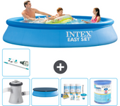 Paquete de piscina - intex - alrededor - 305x305x61 cm + accesorios a840