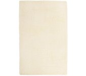 Alfombra peluda de pelo largo navarra crema 130x200cm poliéster