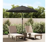 Sombrilla de exterior con poste de aluminio 270 cm antracita