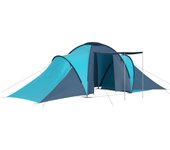 Tienda de campa?a 6 personas azul y azul claro