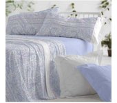 Burrito blanco juego de sabana claro de luna diseño 529 de 105 cm azul