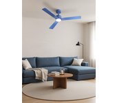 Wind modern - ventilador de techo 40w ø132 cm silencioso con luz led , wifi y mando a distancia