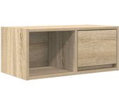 Mueble para tv | mueble de salón | mesa de tv madera contrachapada roble ahumado 60x31x25,5 cm cfw94236