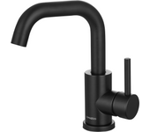 Grifo lavabo negro, grifo de baño, mezclador monomando - lomazoo pollux