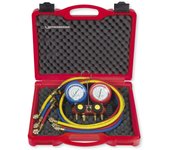 Set de manómetros rothenberger de 2 vías, mangueras estándar, r22-r407c