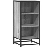 Aparador | aparador de comedor | armario de cocina madera ingeniería y metal gris sonoma 35,5x35x76 cm cfw168058