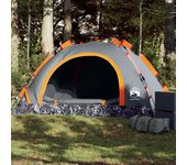 Tienda de campaña 2 personas apertura rápida gris y naranja v2653 2 personas / gris