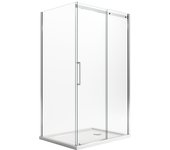 Mampara de ducha 70x100 cm h200 transparente versión derecha con easyclean mod. prime duo 1 hoja