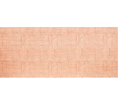 Rita - cabecero de cama de madera natural estampado de 105x80cm - decowood