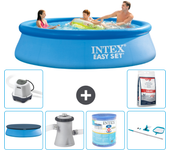 Paquete de piscina - intex - alrededor - 305x305x76 cm + accesorios a539