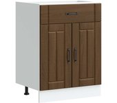 Mueble bajo de cocina lucca roble marrón