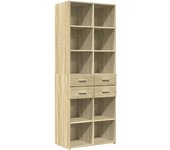 Aparador alto | aparador de comedor | armario de cocina madera de ingeniería roble sonoma 70x42,5x185 cm cfw75621