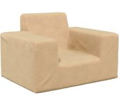 Sofá para niños | sofá de salón | sofá de descanso felpa suave color crema cfw77102